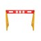 Vestil A-Frame Barricade, 44.5W x 19.5L x 31.75H, Plastic, 31.75 Height, 19.5 Length, 9, Yellow/Orange AFB-44 - alternate 8